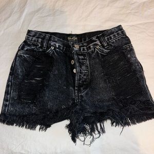John Galt Distressed Denim Short
